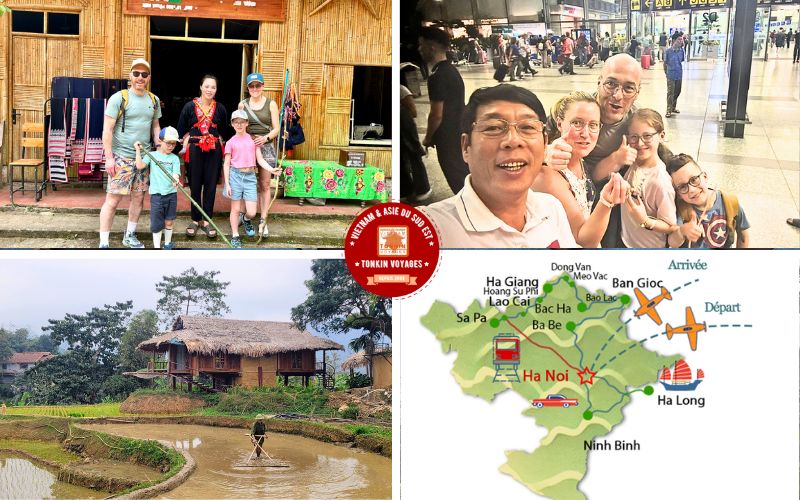 Voyage au Nord Vietnam authentique en en famille en 16 jours en avrila vec l'agence locale francophone Tonkin Voyage